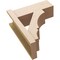 Ekena Millwork 8-in W x 20-in D x 24-in H Balboa Block Rough Cedar Woodgrain TimberThane Outlooker, Primed Tan OUTUR080X20X24BOA44RCPR - alternate 4